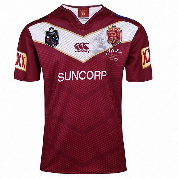 Tailandia Camiseta Thurston QLD Maroons 2017 2018 Rojo